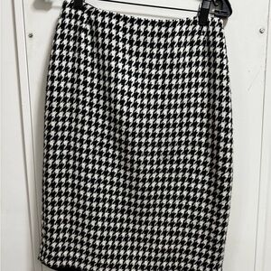 Lafayette 148 New York Black and White Pencil Skirt